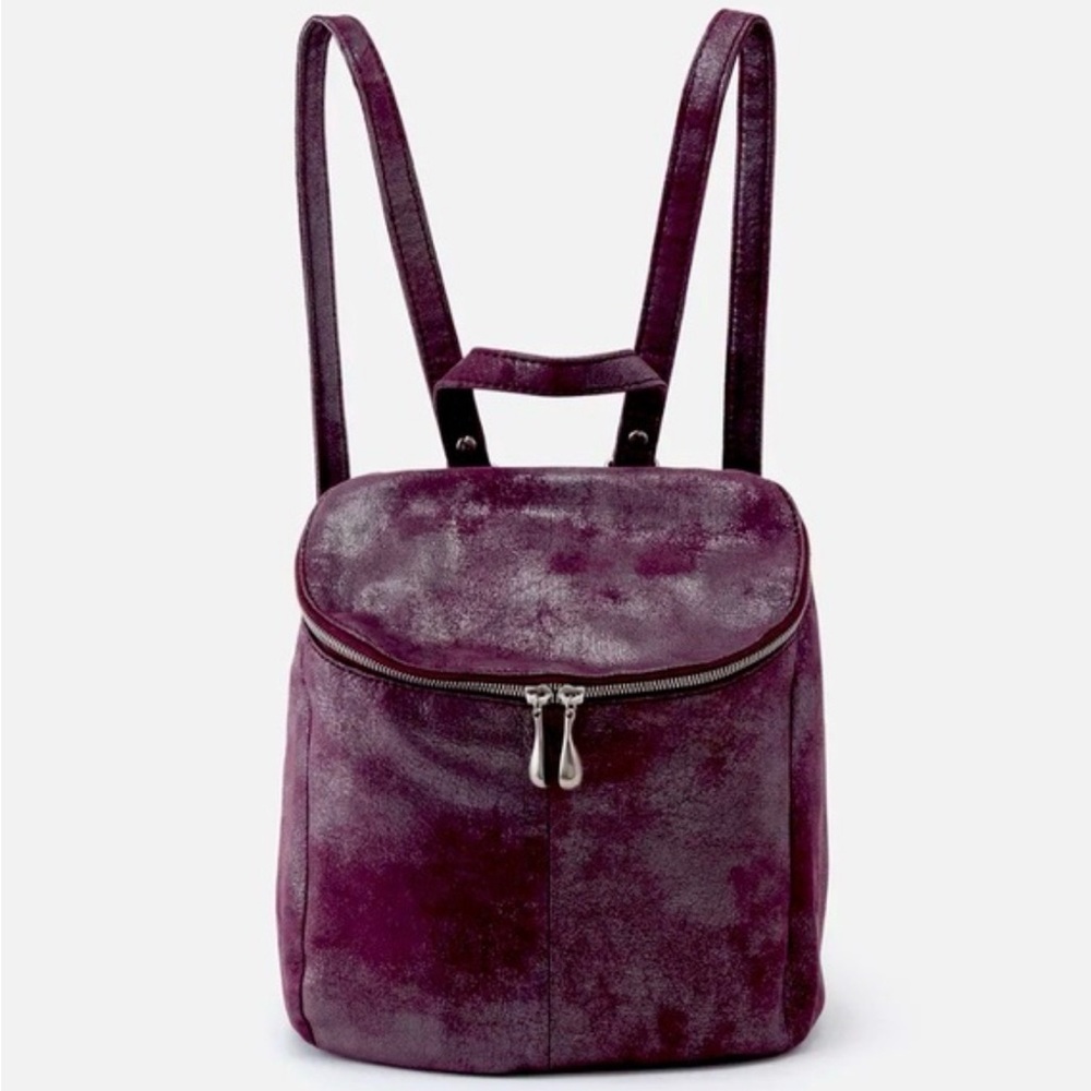 NWT HOBO Shimmering Plum Leather Backpack
